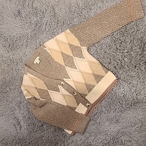 Women's cardigan, Rachel Zoe, size s, browns and tan